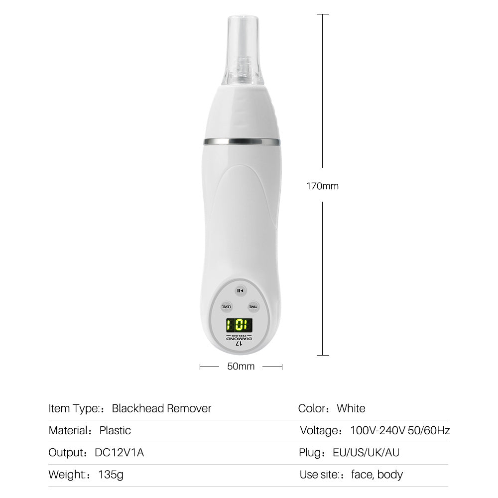 Electric pore suction acne removing device beauty cleaner
