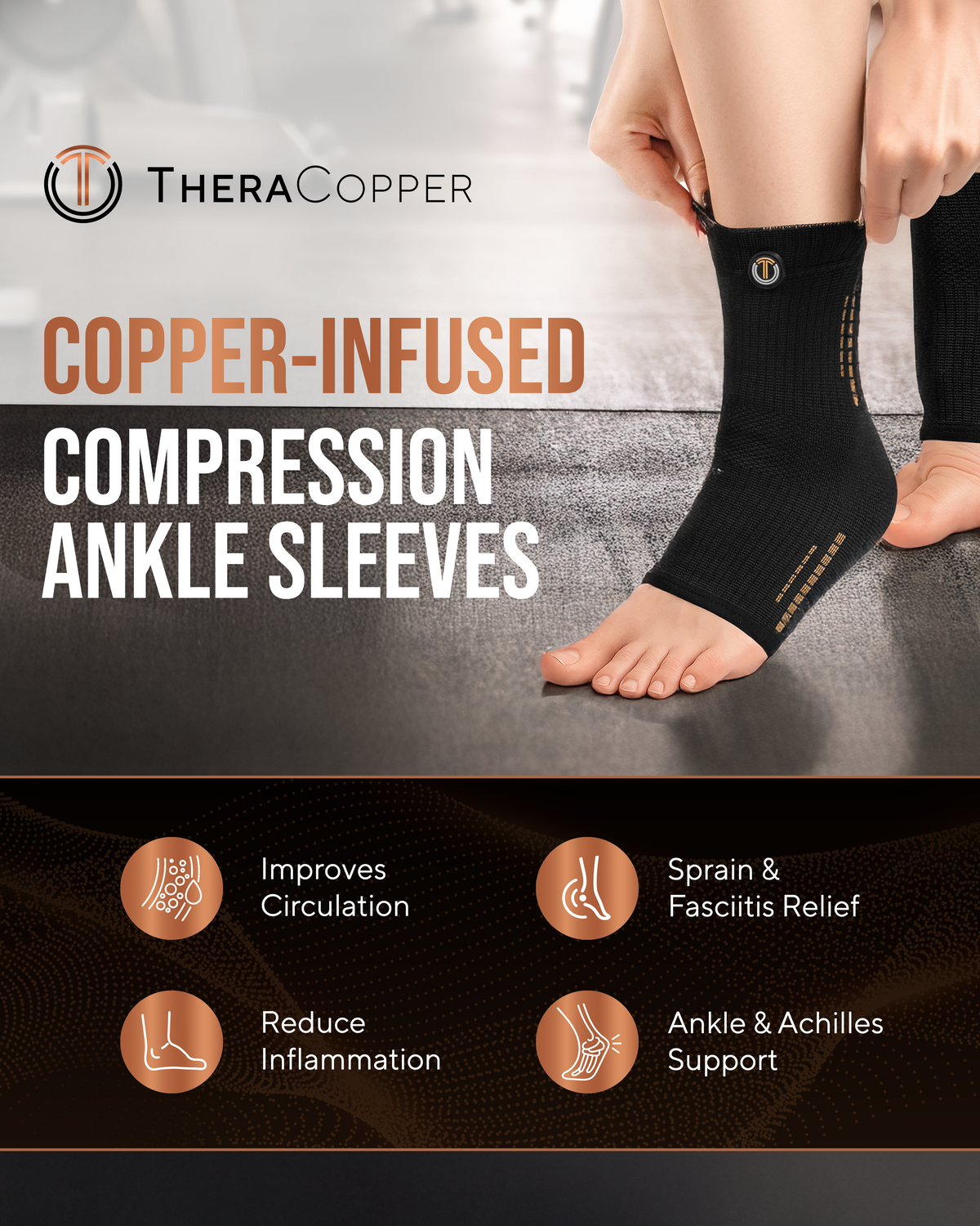 Copper Compression Sleeves (2 Pack)
