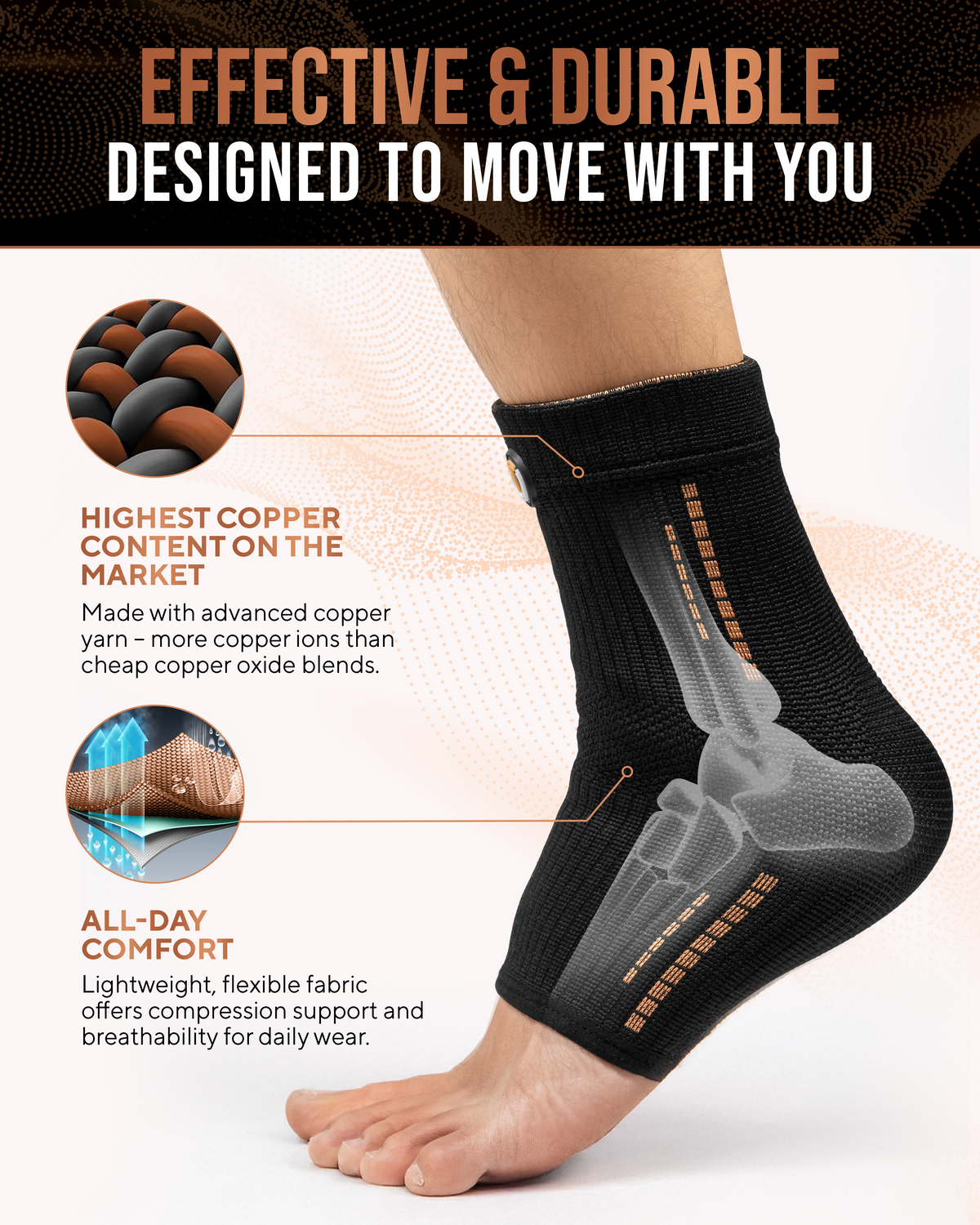 Copper Compression Sleeves (2 Pack)