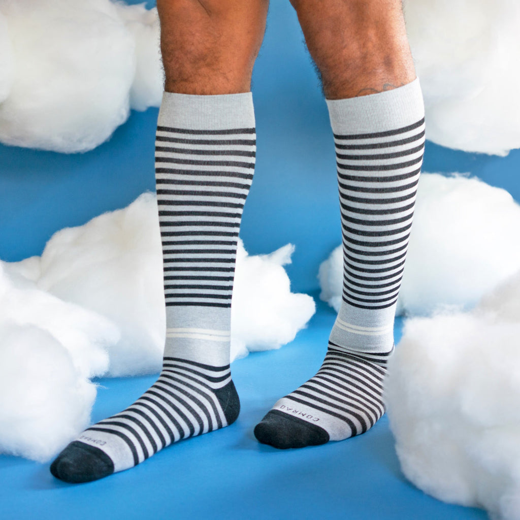 Cotton Compression Socks - Stripes