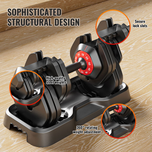 Adjustable dumbbell set, male and female