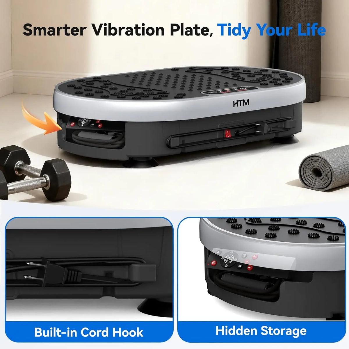 Vibration Plate 120 Speed Levels 9 Preset Programs
