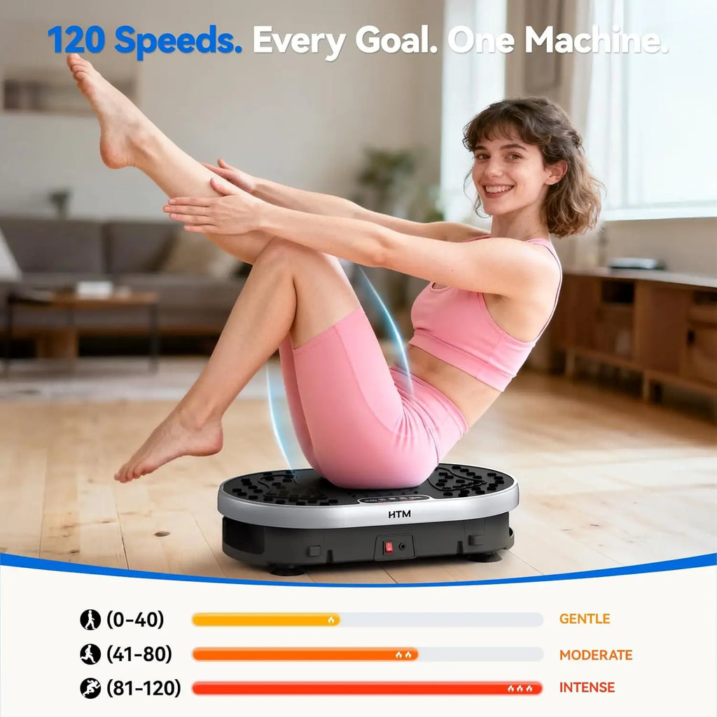 Vibration Plate 120 Speed Levels 9 Preset Programs