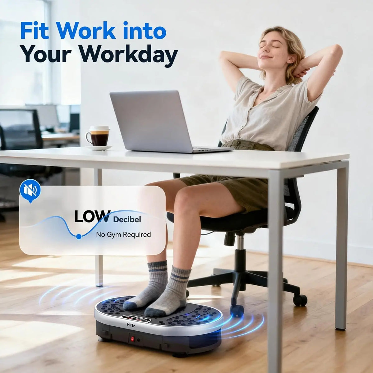 Vibration Plate 120 Speed Levels 9 Preset Programs