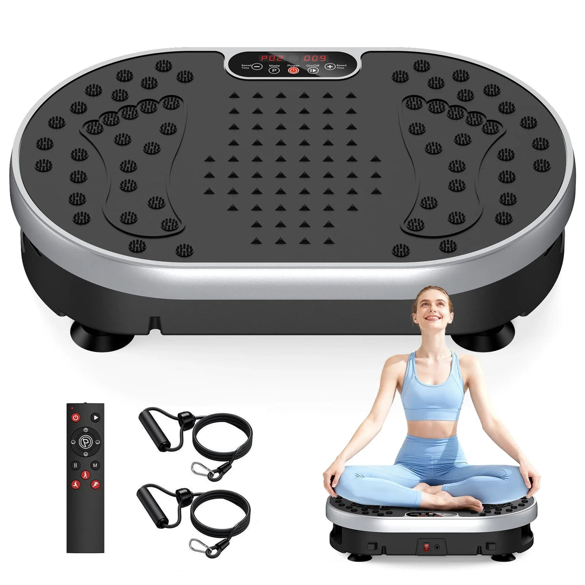 Vibration Plate 120 Speed Levels 9 Preset Programs