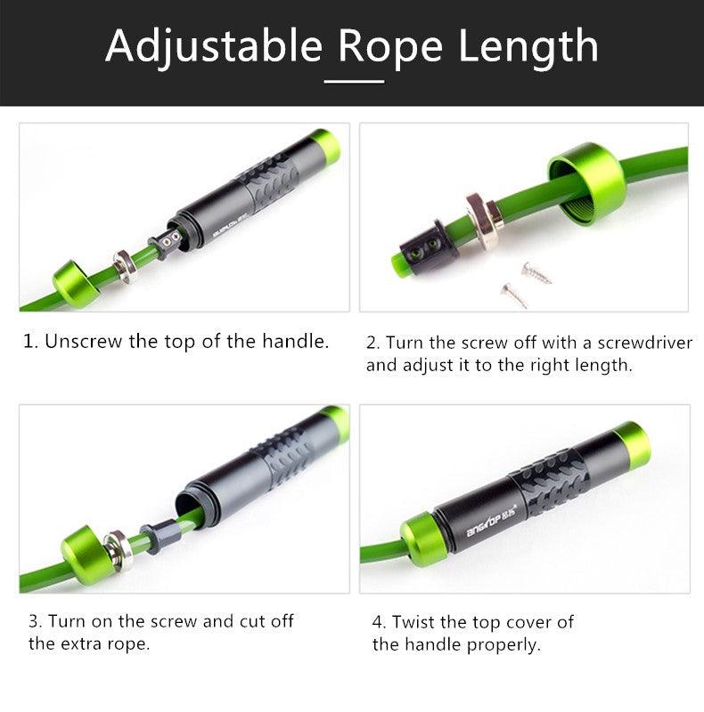 Adjustable Weighted jump rope