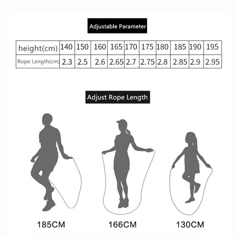 Adjustable Weighted jump rope